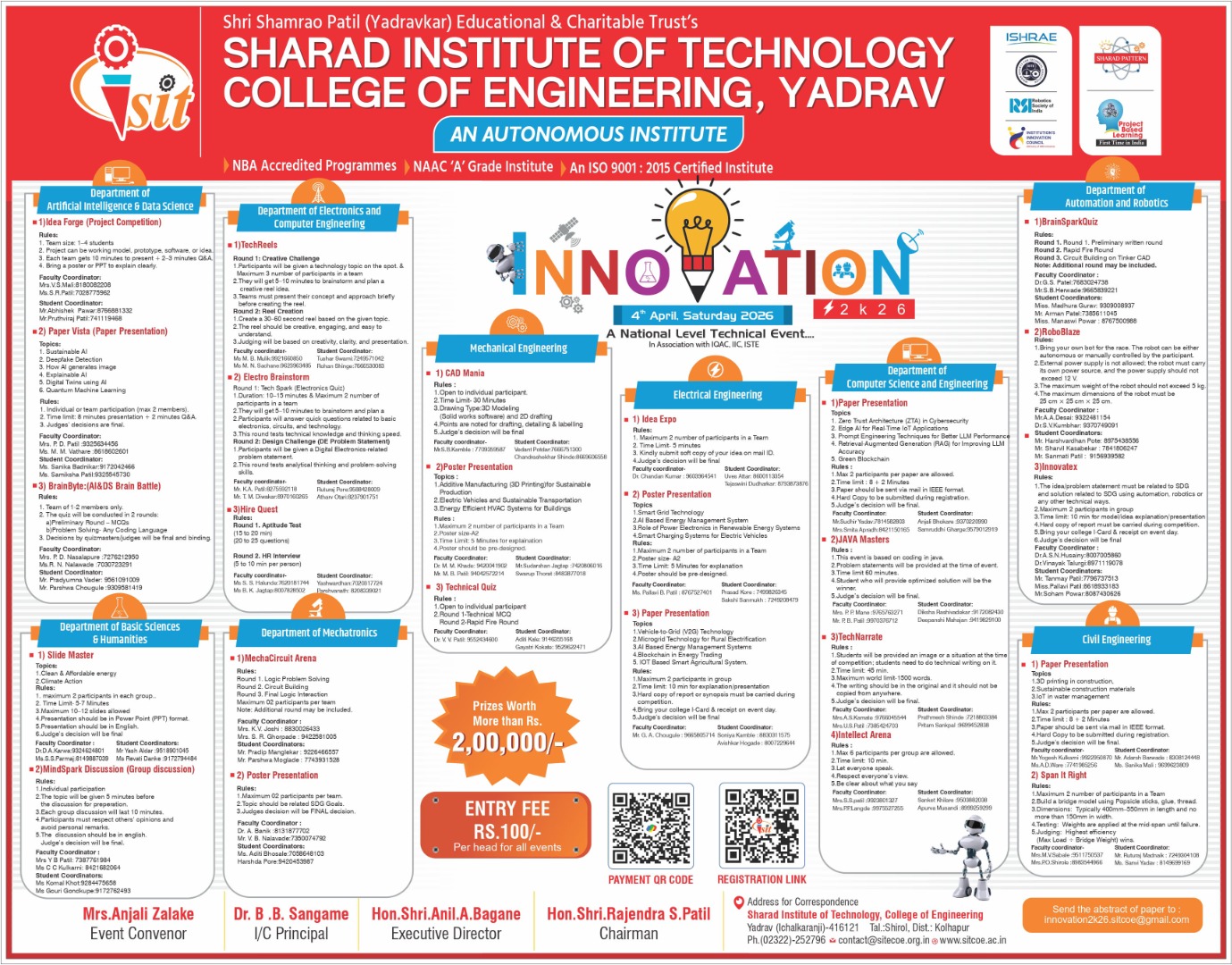 Innovation 2k26 – A National Level Technical Event